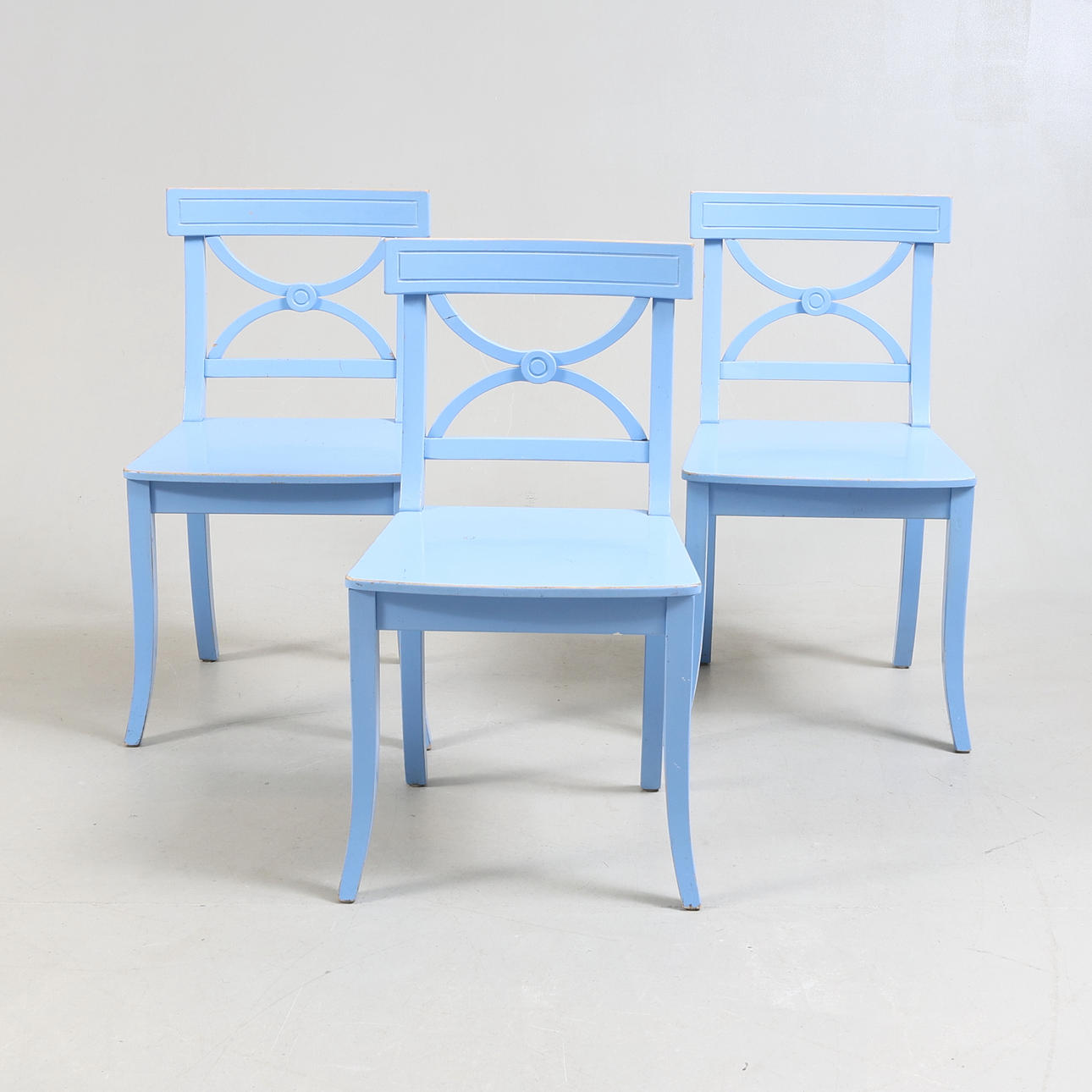 CHAIRS, 3 pcs. Bellman model, 20th century.