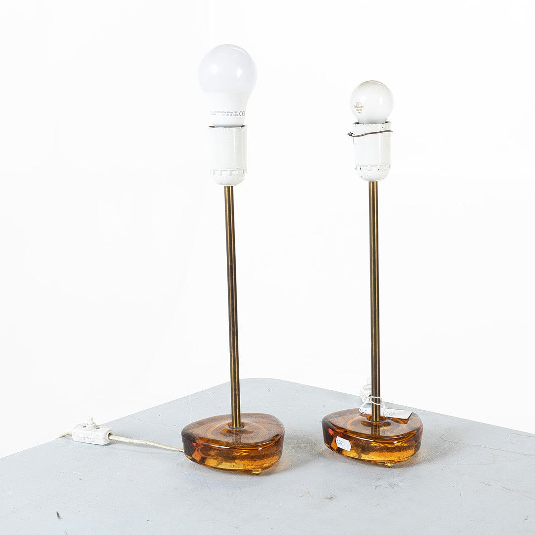 Bordlamper, et par, Falkenbergs belysning.