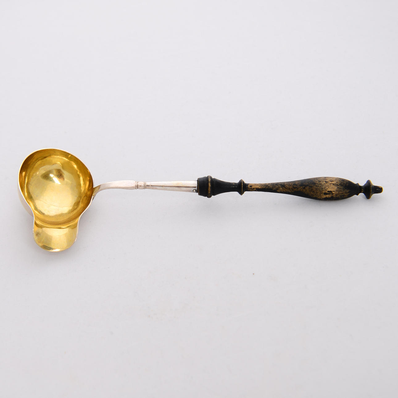 A silver sauce spoon, Eric Söderholm, Härnösand, 1859.