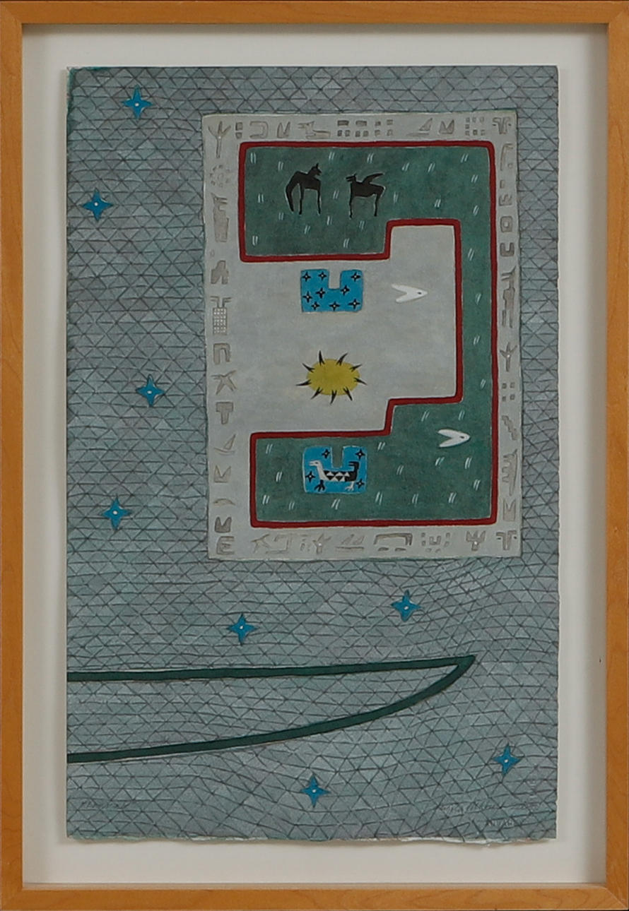 ANGELA UTBULT. “The Letter”, watercolour, signed and dated 2005.