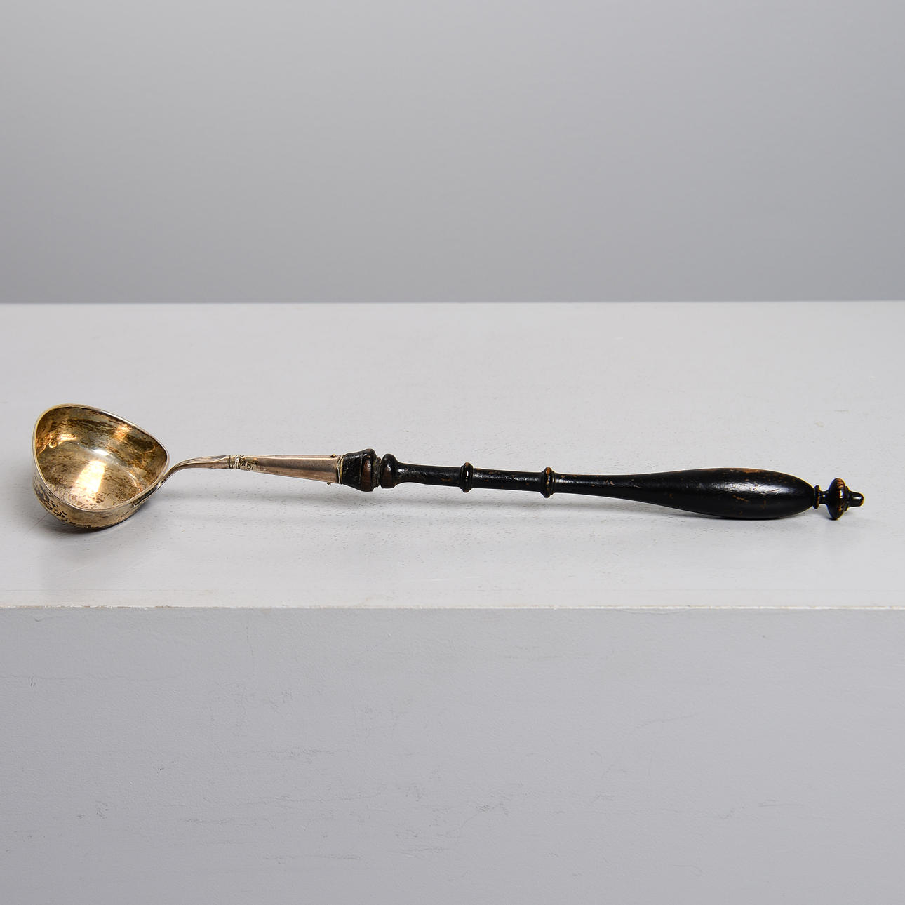 A silver soup spoon, Erik Gustaf Malmström, Uppsala, 1861.