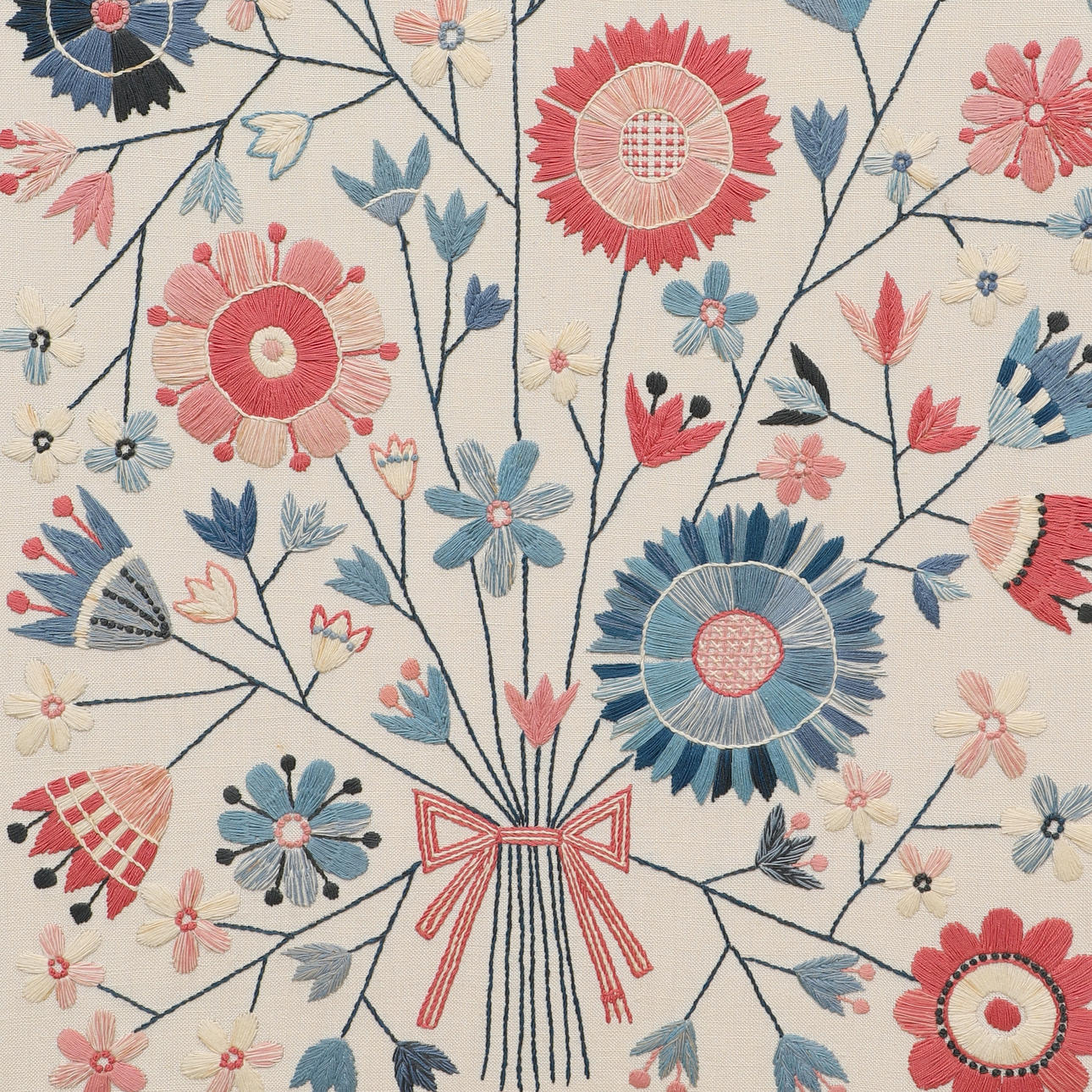 TEXTILES, approx. 20 pieces, Blekingesö/Blekigefärger & Blekingemönster.