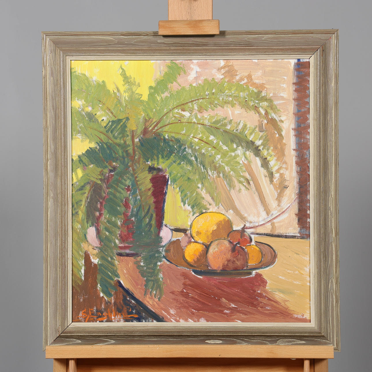 SVEN ENGBLOM. OIL ON PANEL, signed and dated 50.