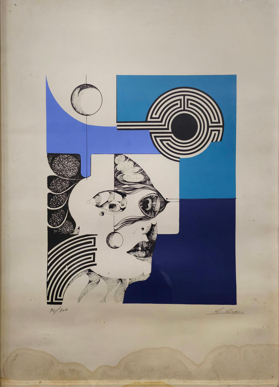 LITHOGRAPHY. SIGNED AND JUSTIFIED BY HAND. FRAMED.