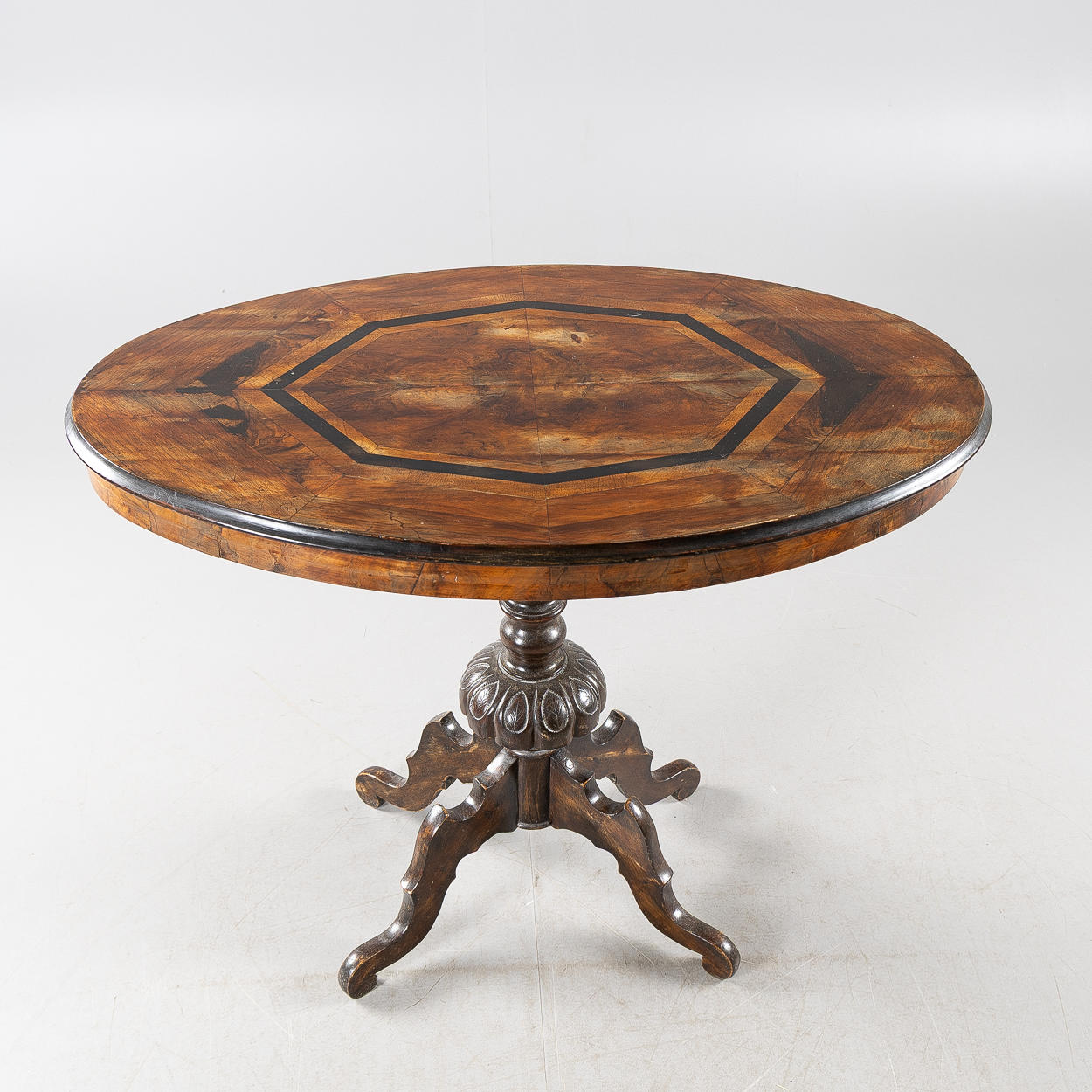 A late 19th century pillared table.