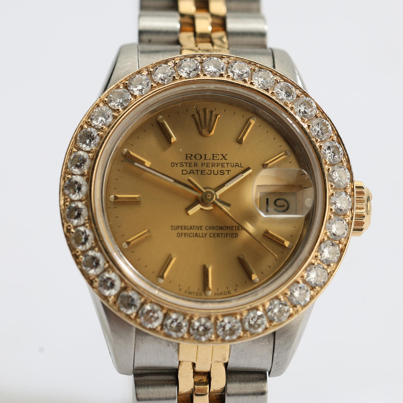 ROLEX, Datejust, a steel/gold watch, automatic assignment, 1990's.