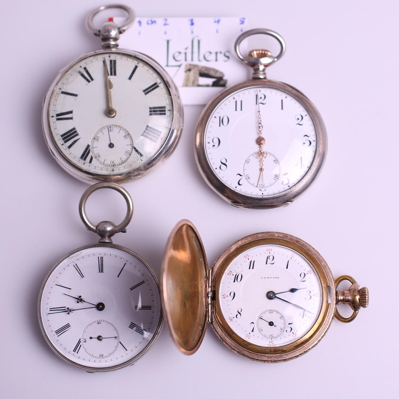 FICKUR, 4 st, omärkt / omärkt / omärkt / Cervine, 18-/1900-tal.