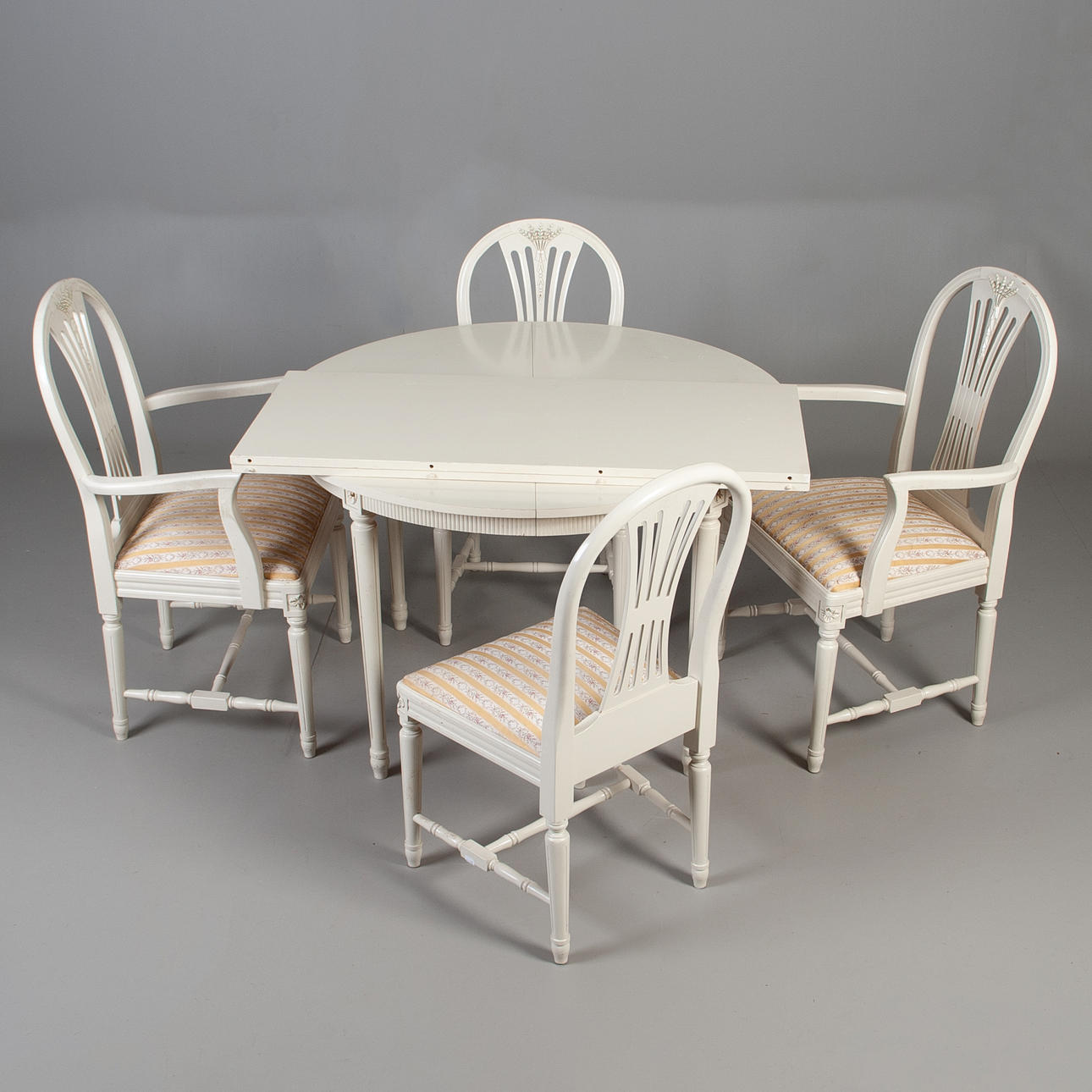 DINING GROUP, “Axet” Gustavian style, 5 pieces.