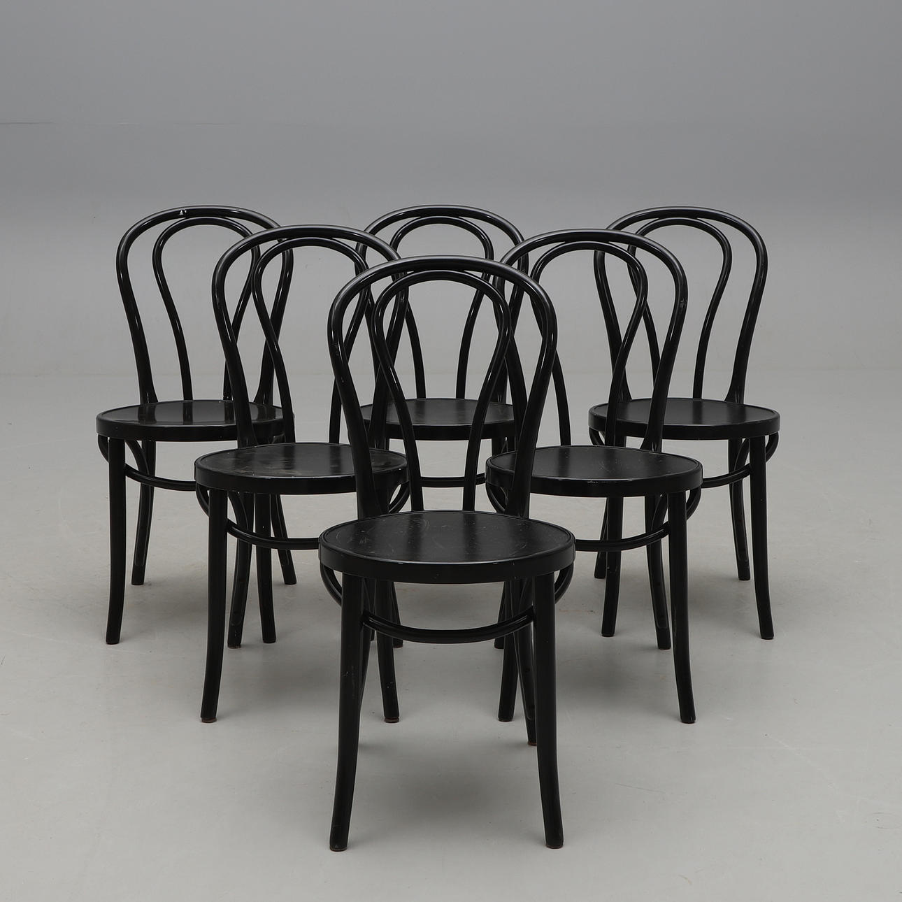 Gillis Lundgren, stole med 6 stk. „Öglan“, IKEA.