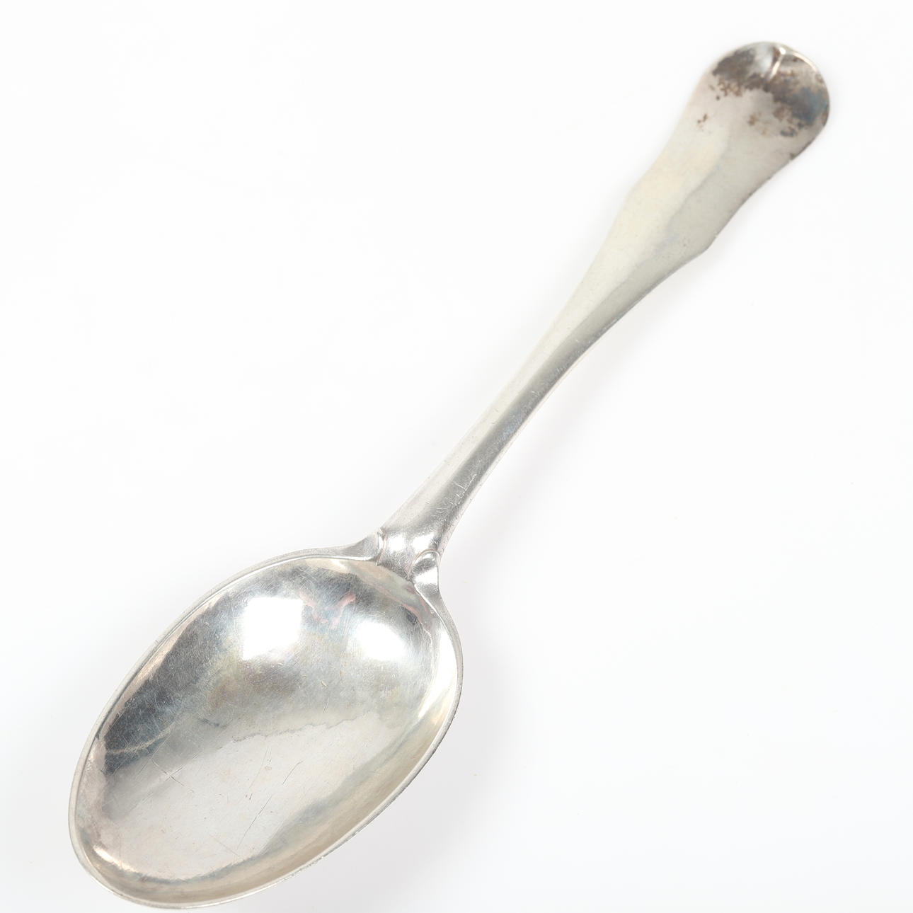 SAMUEL PRESSER. A silver dining spoon, Linköping, 1764.