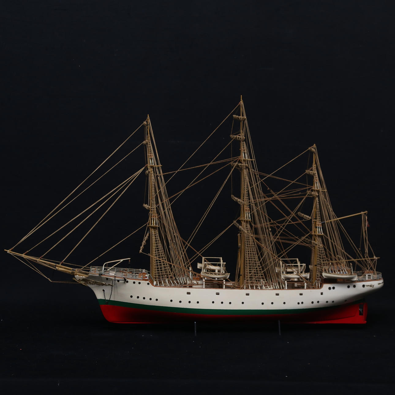 SHIP MODEL, the school ship “Denmark”.