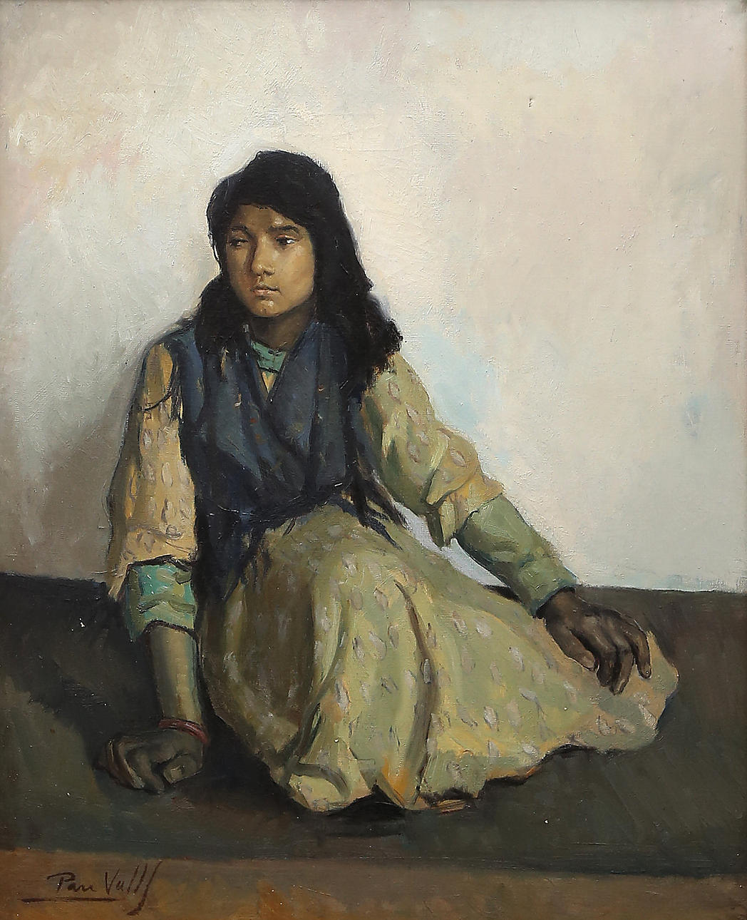 PAU VALLS. Eine junge Frau.