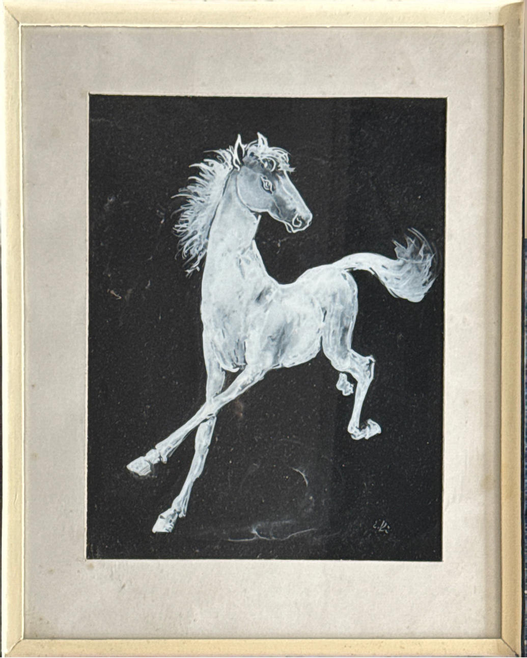 ERHARD KIRSCHSTEIN. FRAMED PRINT.