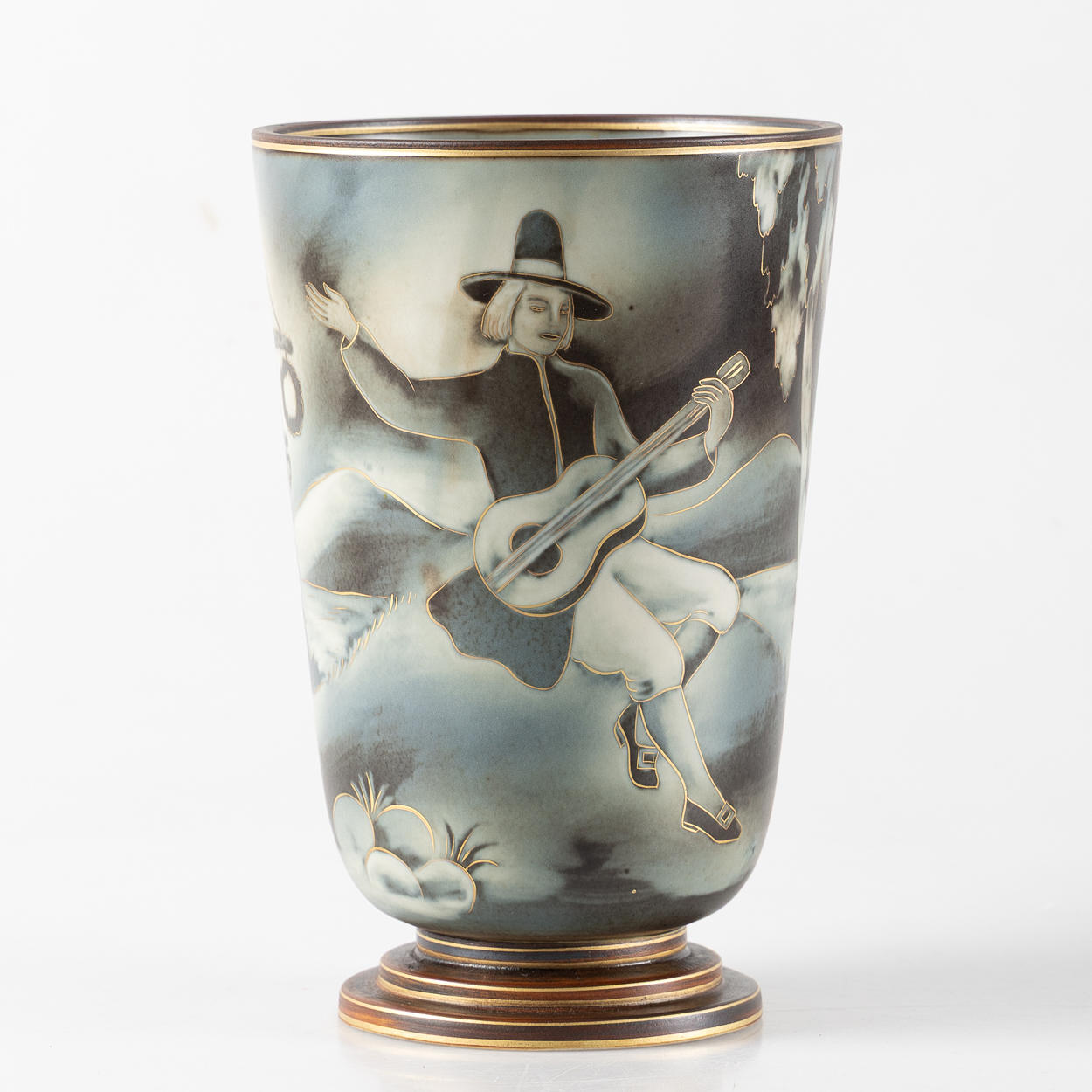 GUNNAR NYLUND. A stoneware vase, “Flambé”, Rörstrand.