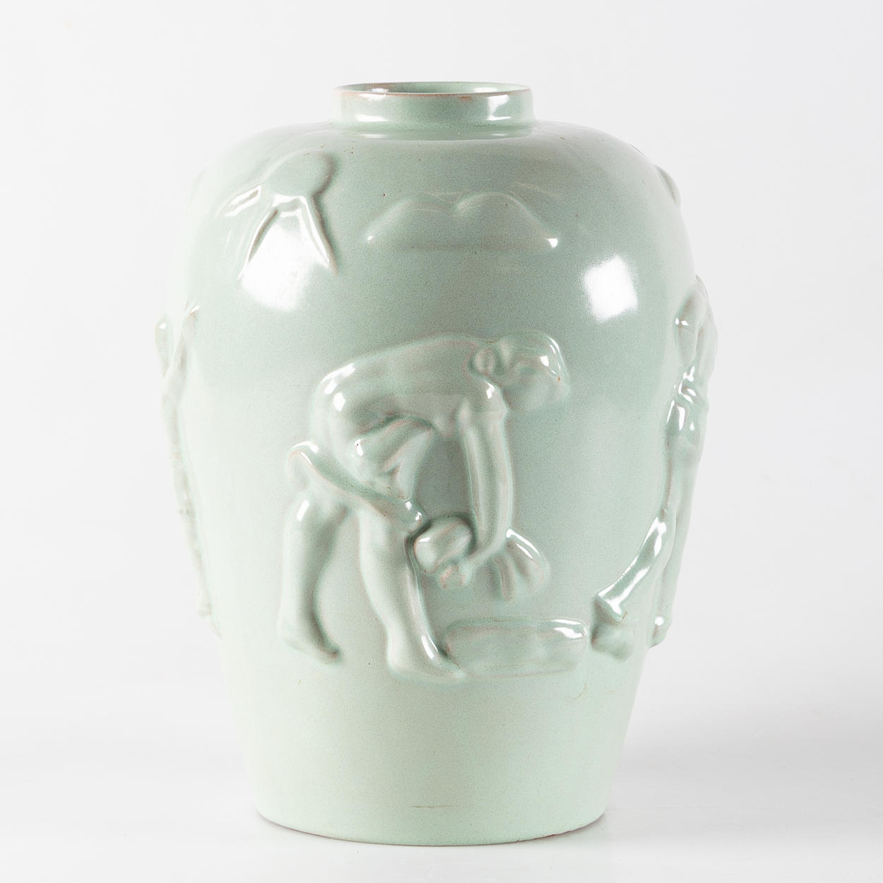 A vase, probably Upsala-Ekeby, Einar Luterkort, ceramic.