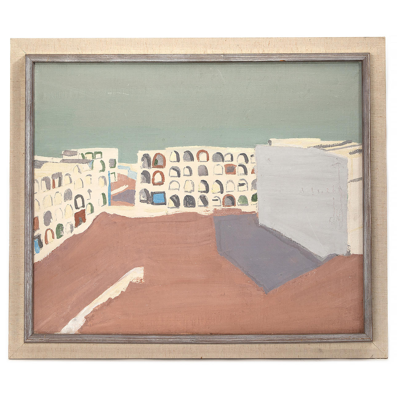 HERMAN TALVIK. “Almuñécar”, oil on canvas, signed and dated 1955 on verso.