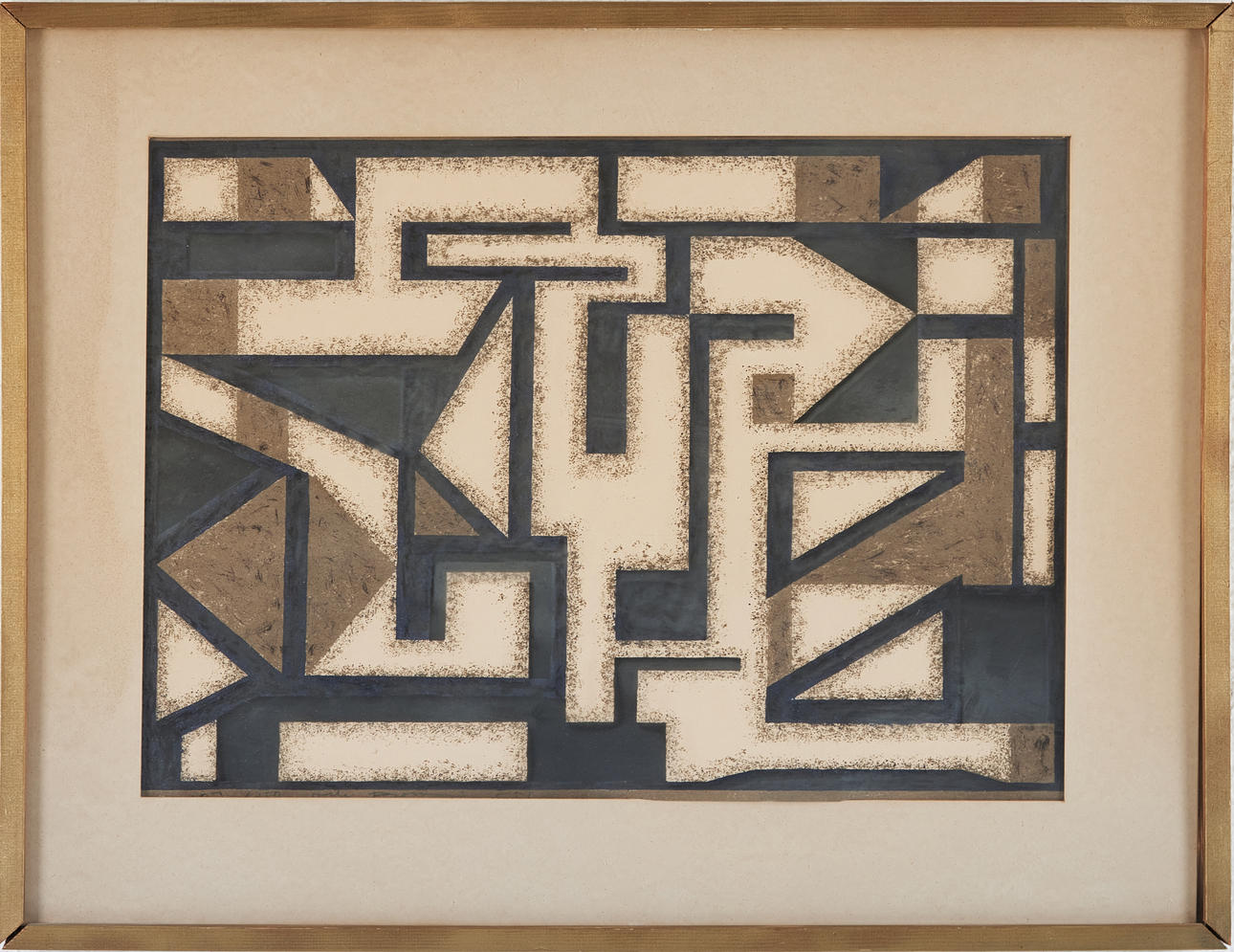 OLLE BONNIÉR (1925-2016). “Winding Wild”, lithograph, signed, numbered, dated -51.