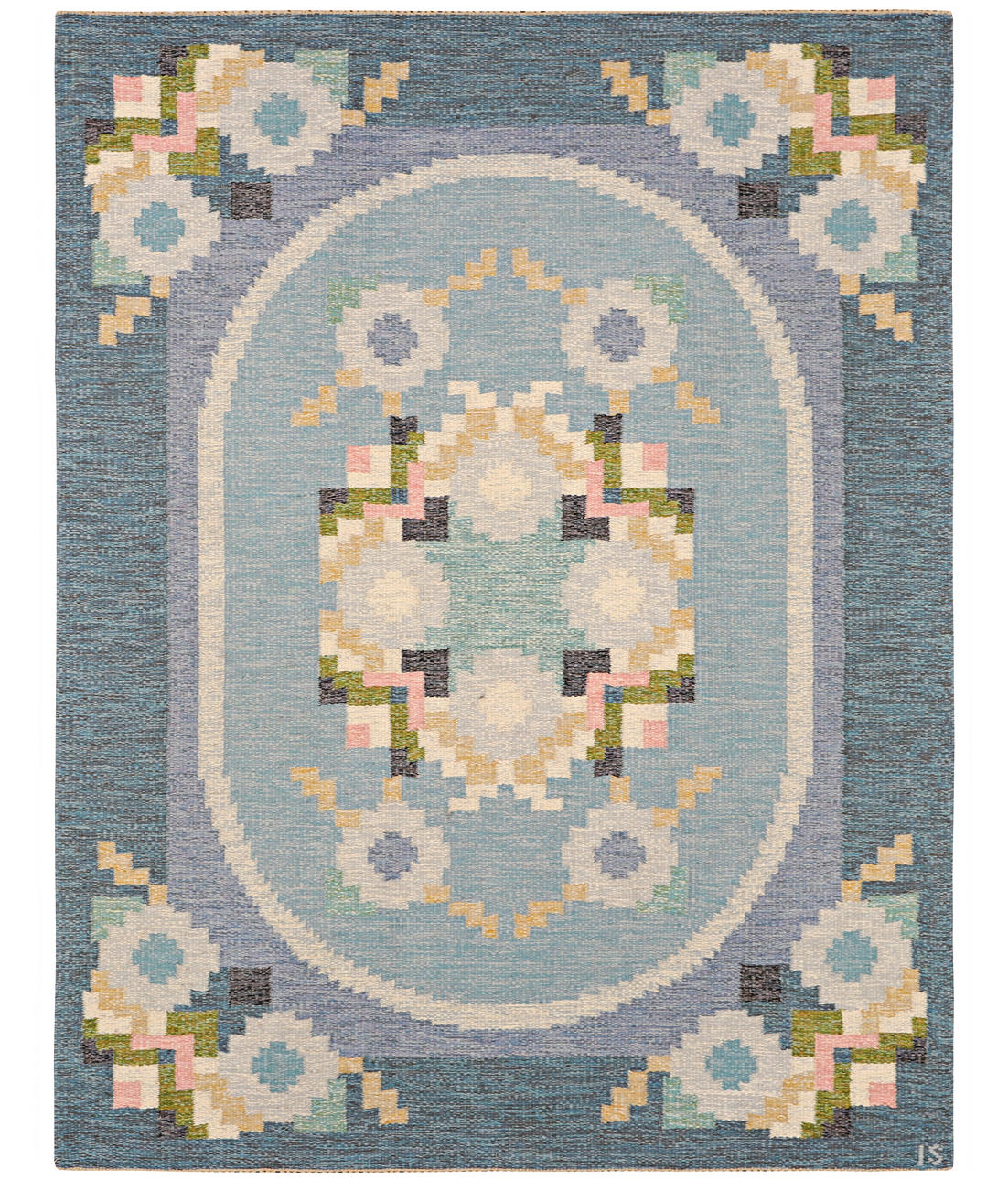 INGEGERD SILOW. Tæppe, ryllik, 230X170 cm.