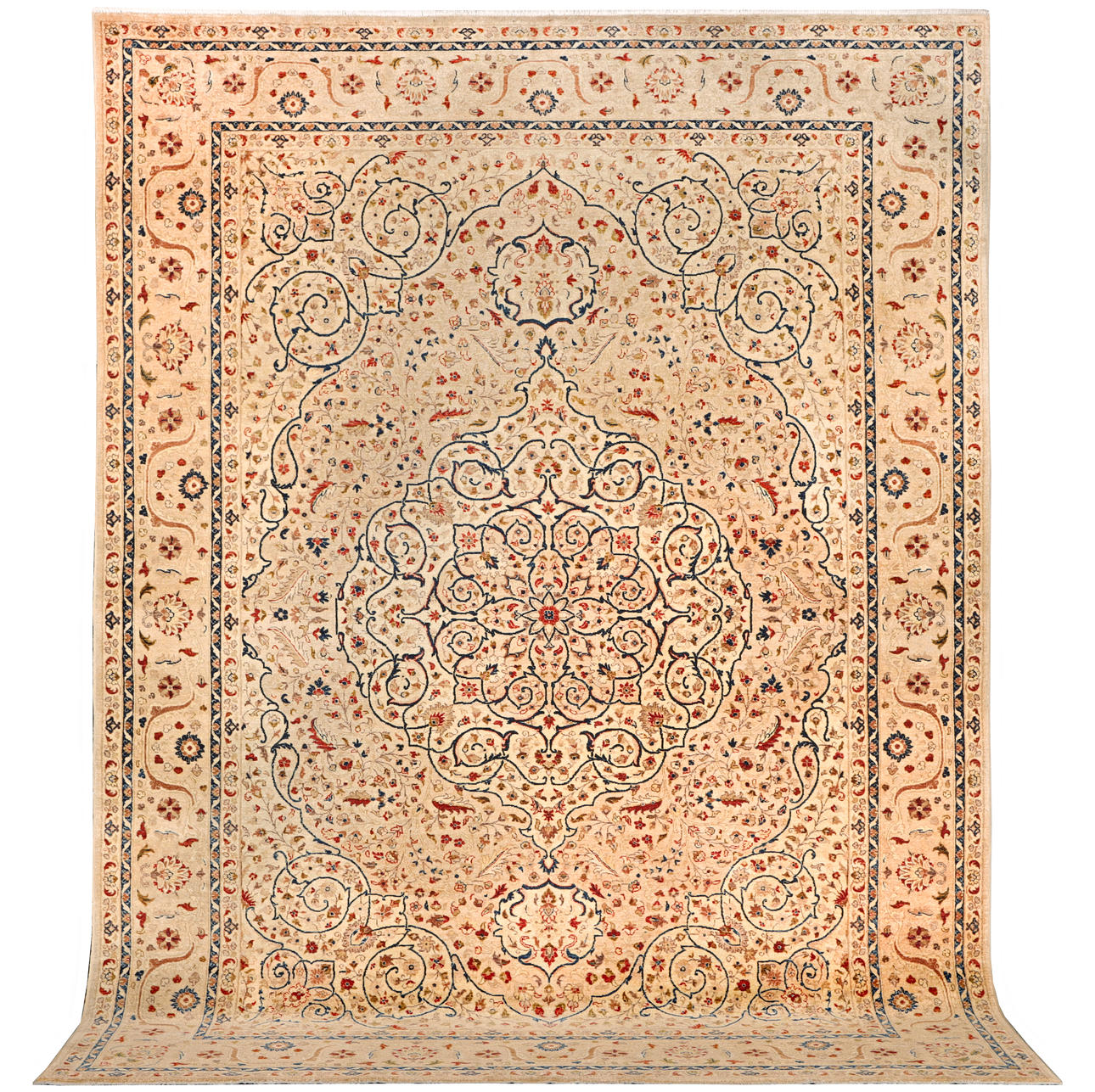 CARPET, zigzags, 354X257 cm.