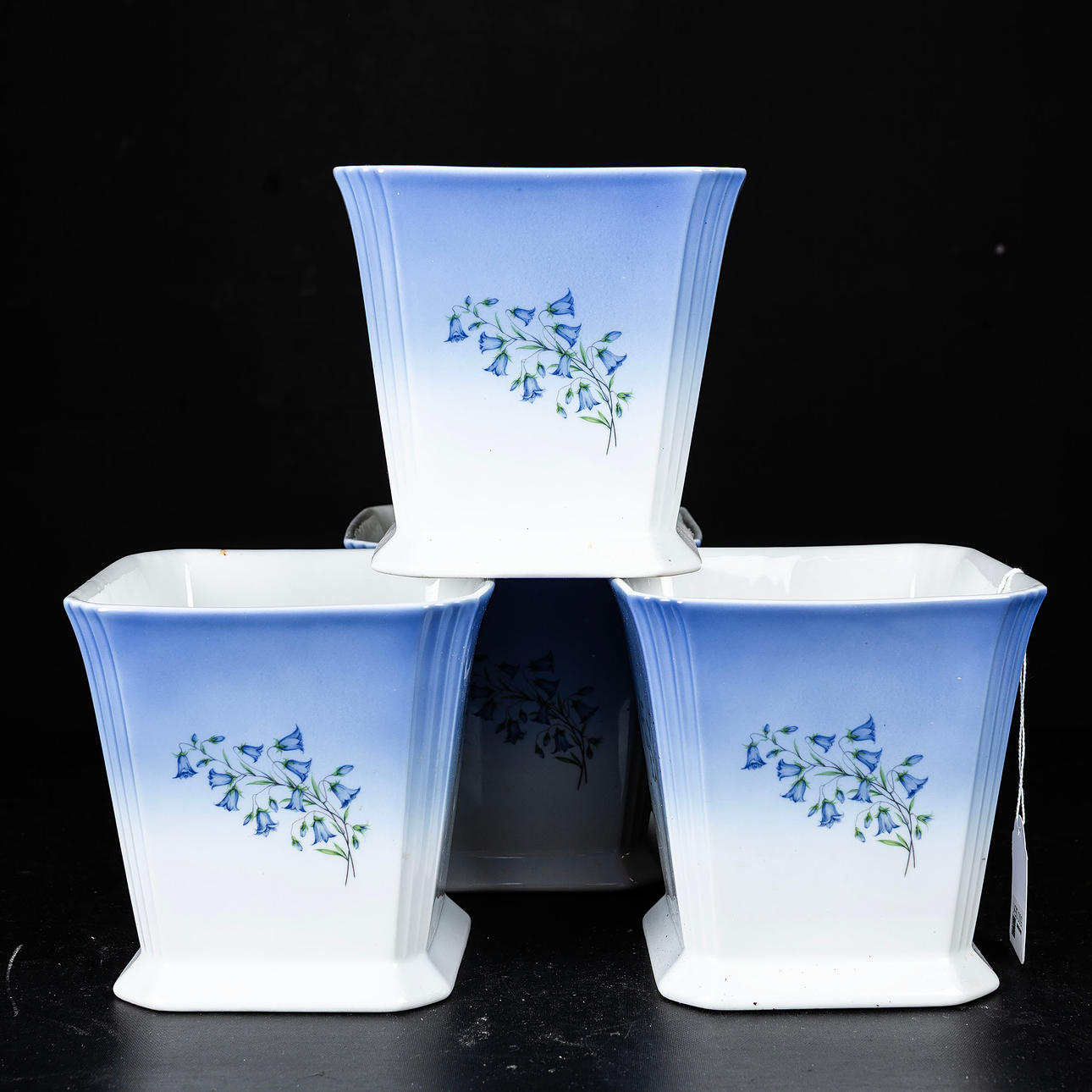 POTS, 4 pcs, four-leaf clover.