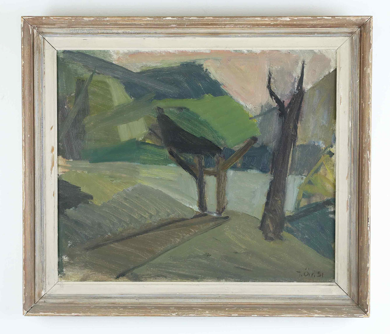 TRYGGVE ÖRN (1919-2017). oil on canvas, signed, dated 51.