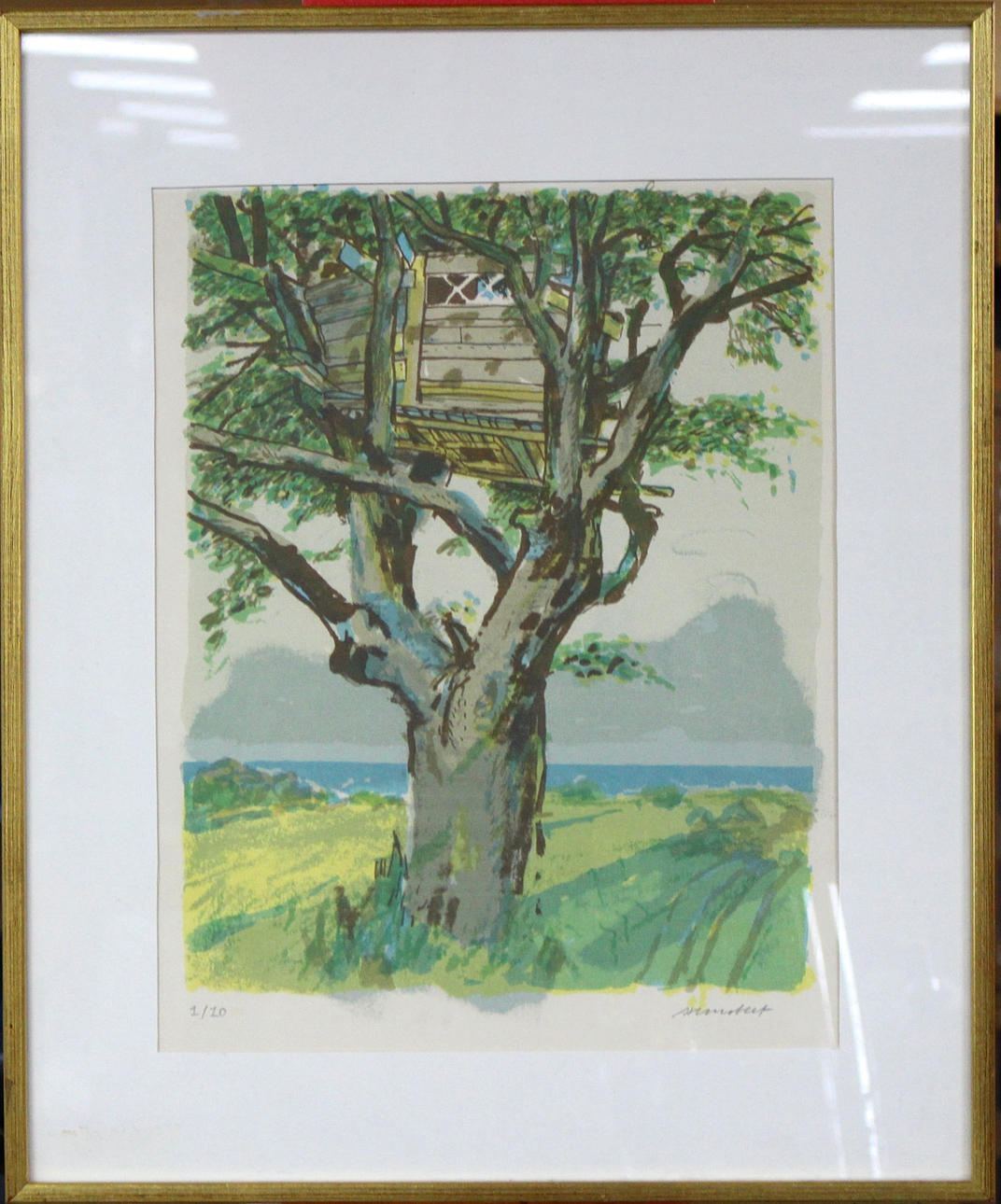 SVEN ROBERT  (SVENROBERT) LUNDQUIST. Farblithografie.