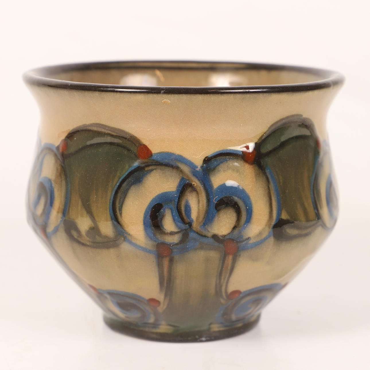 OUTER LINING, glazed stoneware, Art Nouveau, Danico, Denmark.