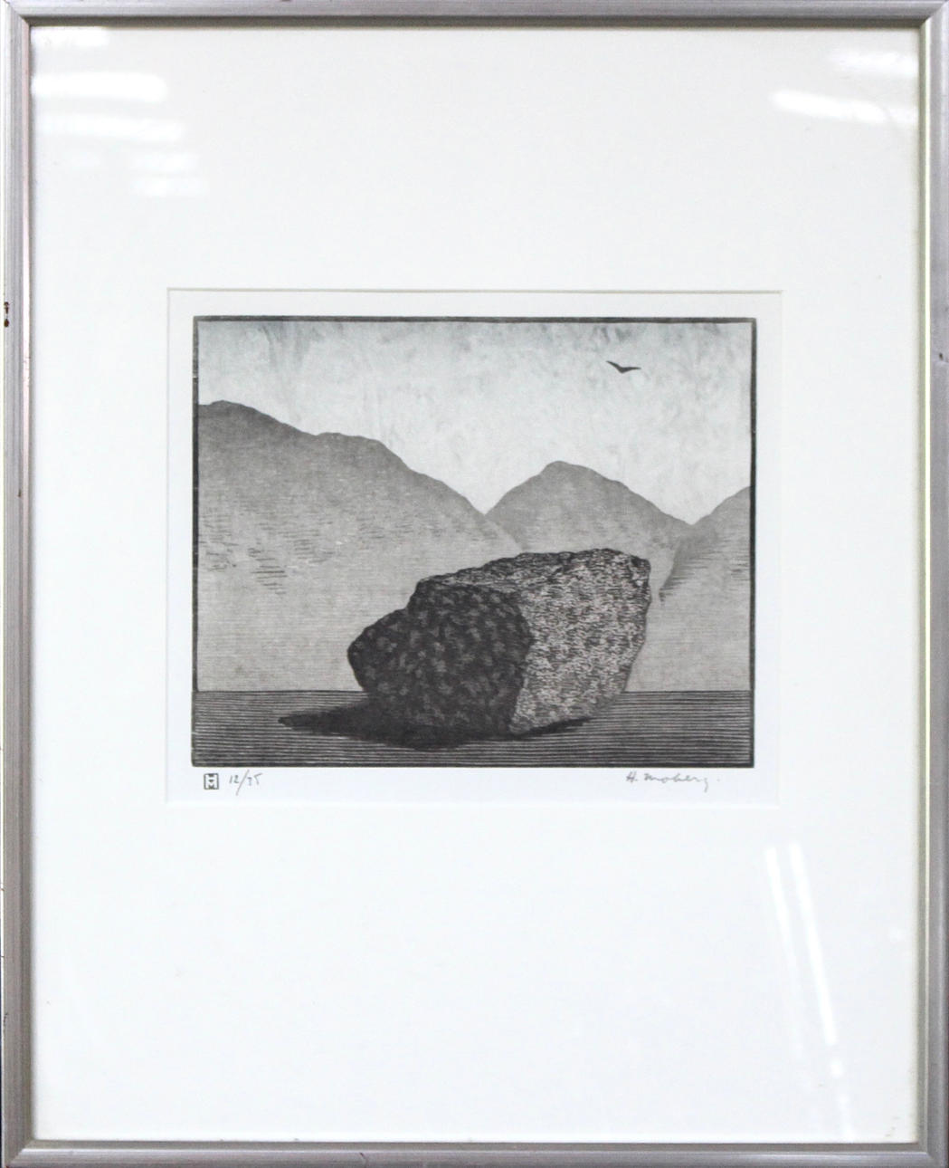 HARRY MOBERG woodcut.