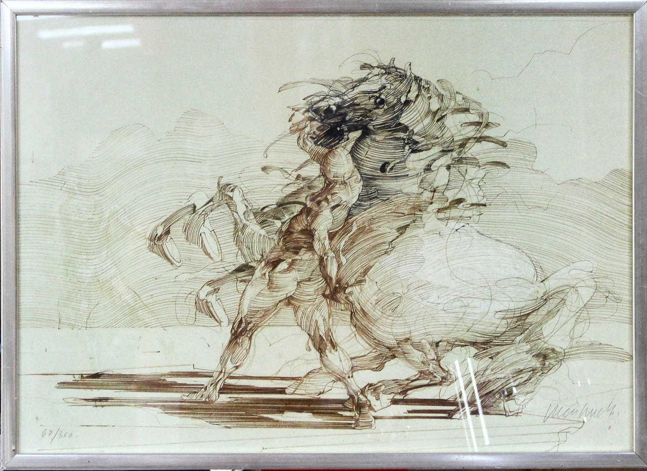 CLAUDE WEISBUCH. Color lithography.