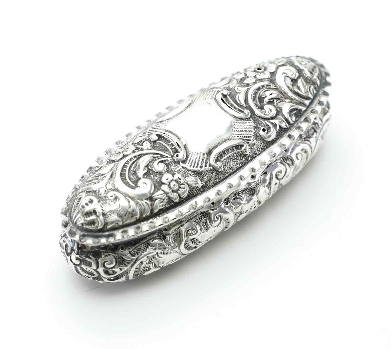 Eine silberne Schachtel, Birmingham, England, 1902.