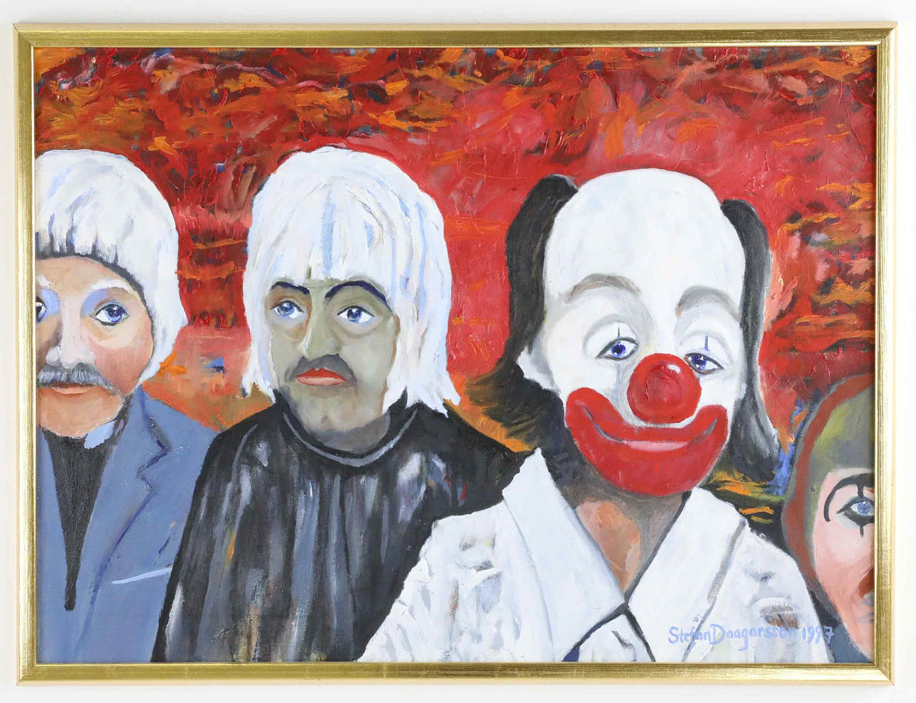 STEFAN DAAGARSSON (1947-2025). Oil on canvas, After the performance, signed, dated 1997.