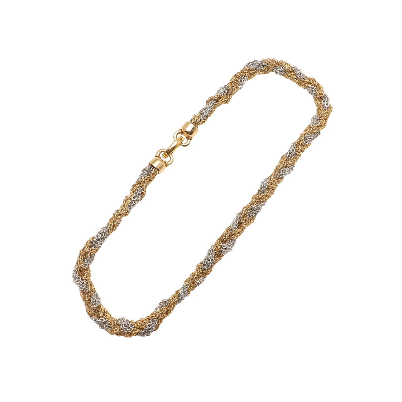 DIOR TWO COLOUR CHAIN NECKLACE.