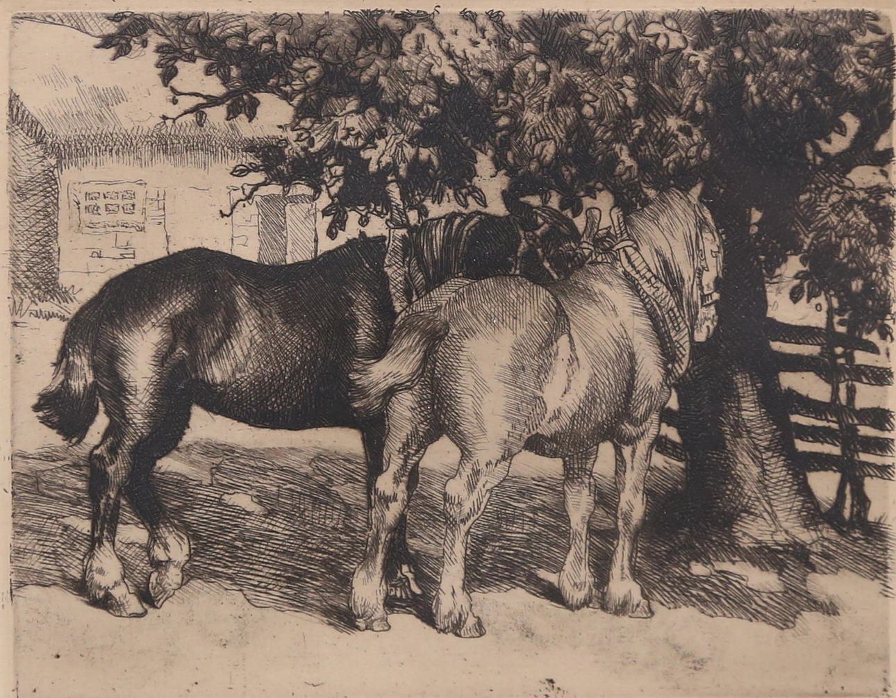 GRETA GERELL. etching, signed.