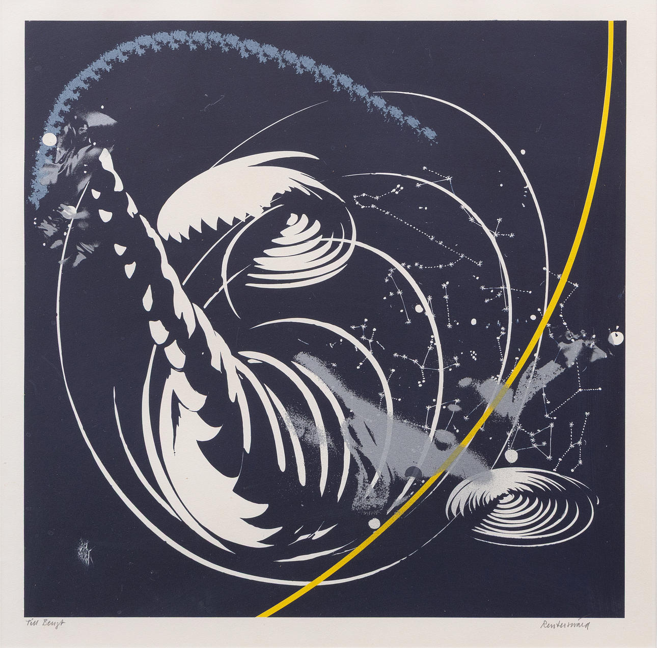 CARL FREDRIK REUTERSWÄRD. Composition, lithograph, signed.