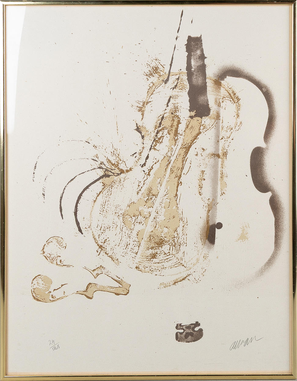 FERNANDEZ ARMAN. Silkscreen, 1973, signed.