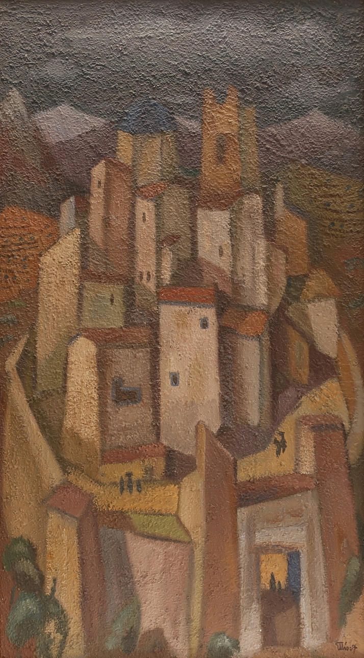 BENGT ELLIS. Oil on canvas, signed.