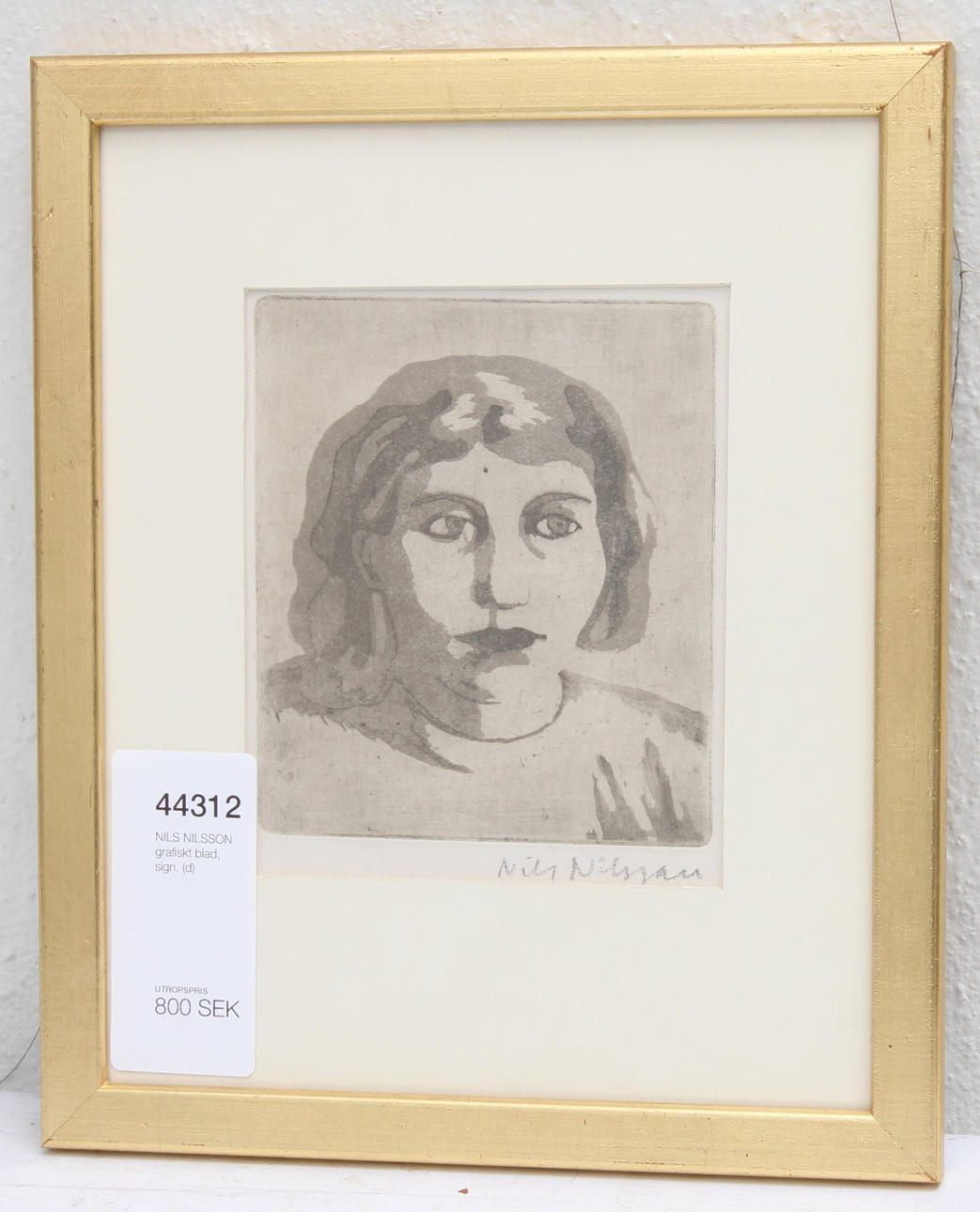 NILS NILSSON. etsning, sign.