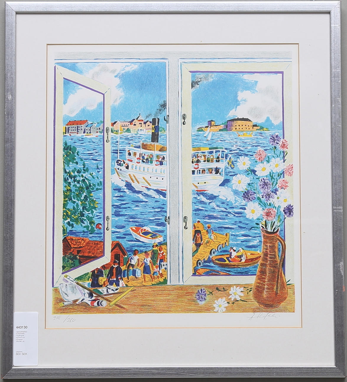 OIDENTIFIERAD KONSTNÄR. Färglitografi, signerad och numrerad 308/360.