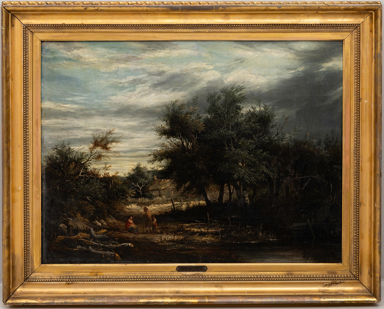 ATTRIBUTED TO BENJAMIN WILLIAMS LEADER. Landscape, oil on panel, unsigned, England, 19th century.