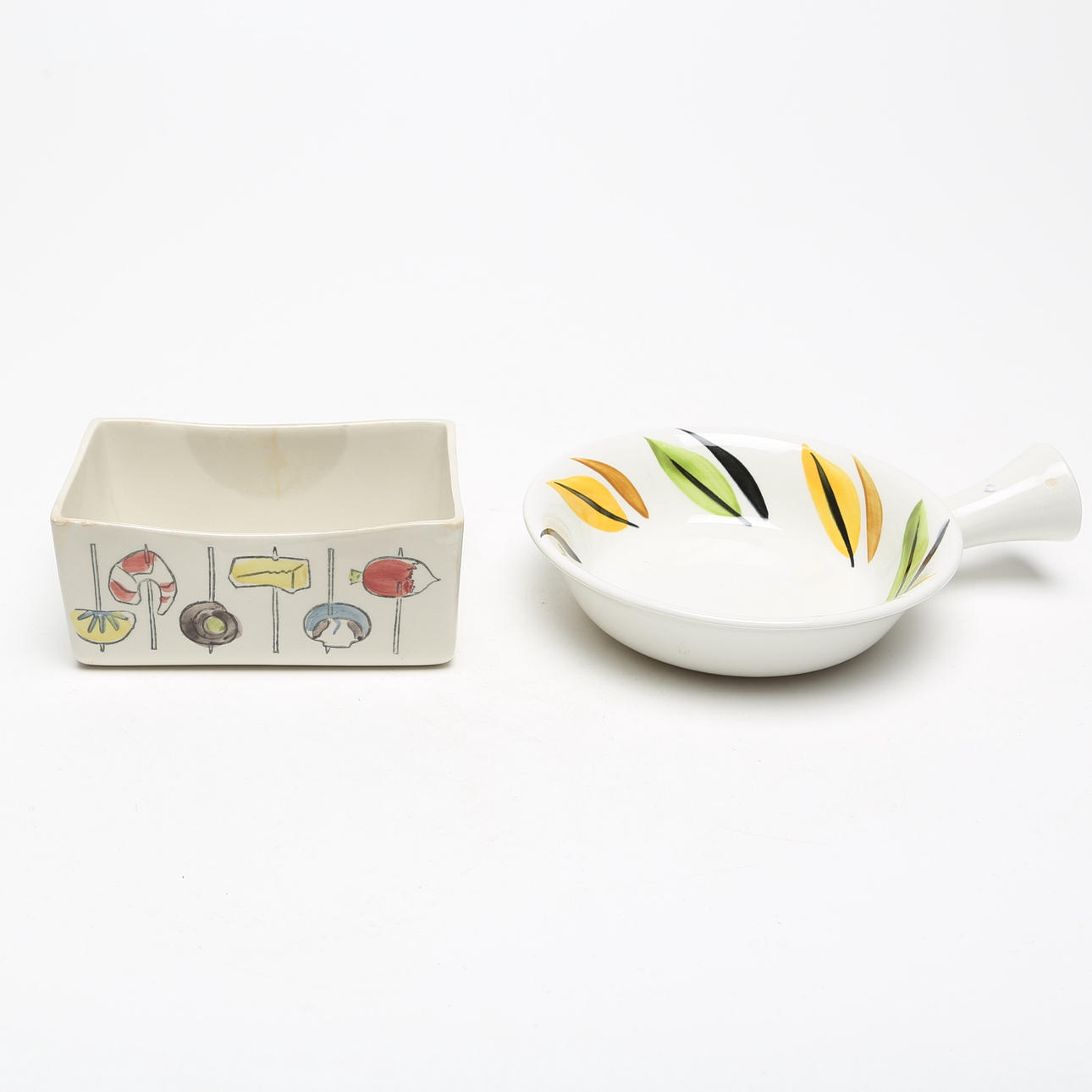 Steakware og æske, porcelæn, Rörstrand og Gefle.