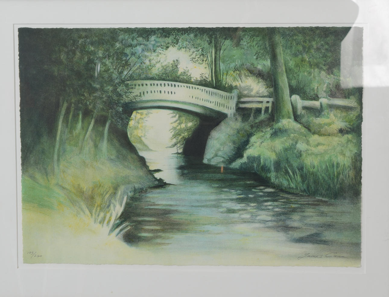 JAMES CANE. Lithograph in colours, signed, numbered 103/240.