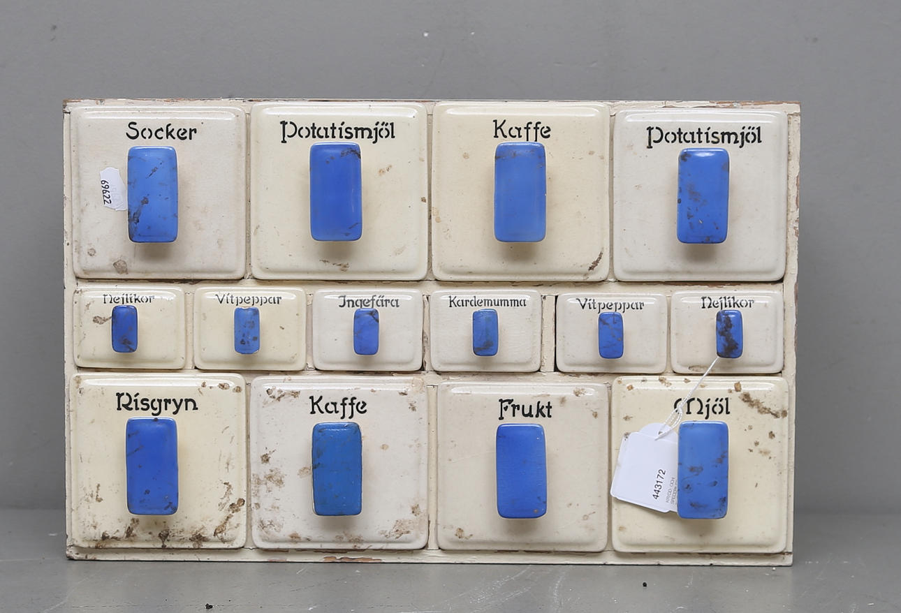 KRYDD- OCH SPECERIUPPSATS, 1900-tal.