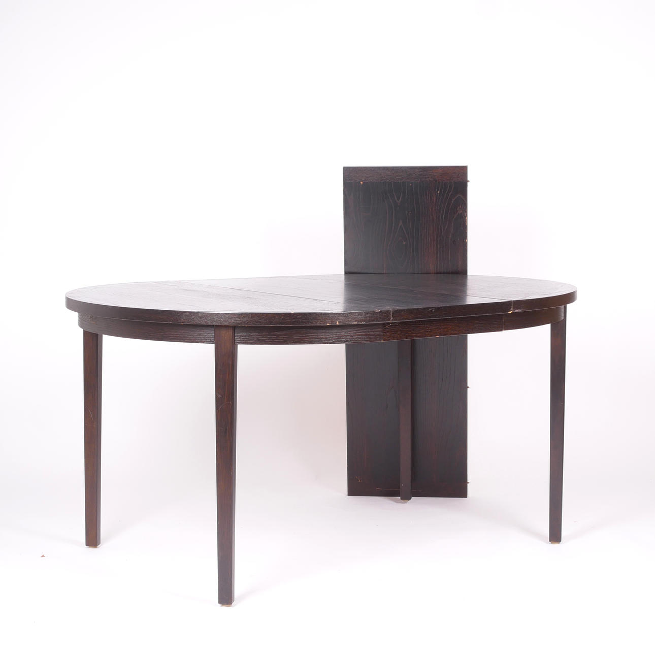 DINING TABLE, two insert plates, 1960/70's.