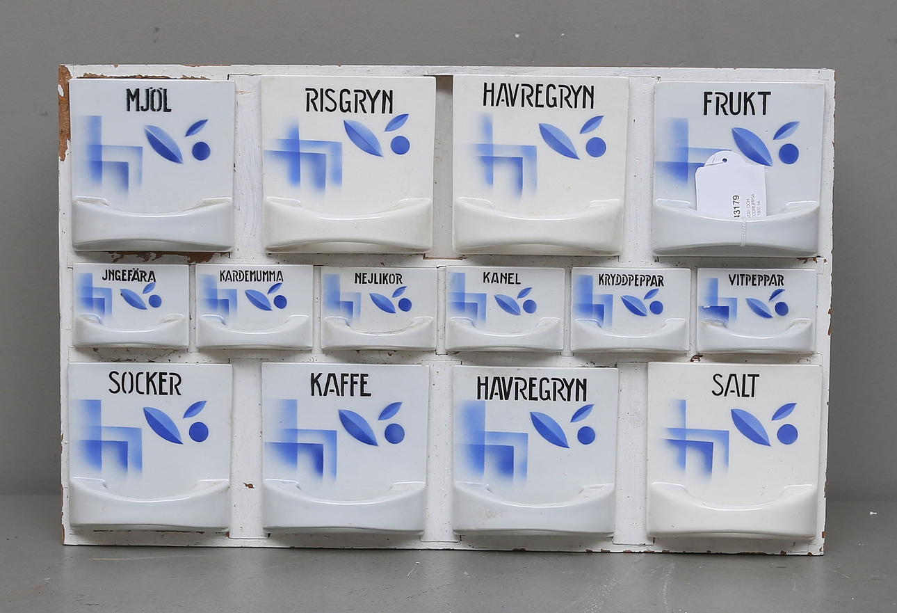 KRYDD- OCH SPECERIUPPSATS, 1900-tal.