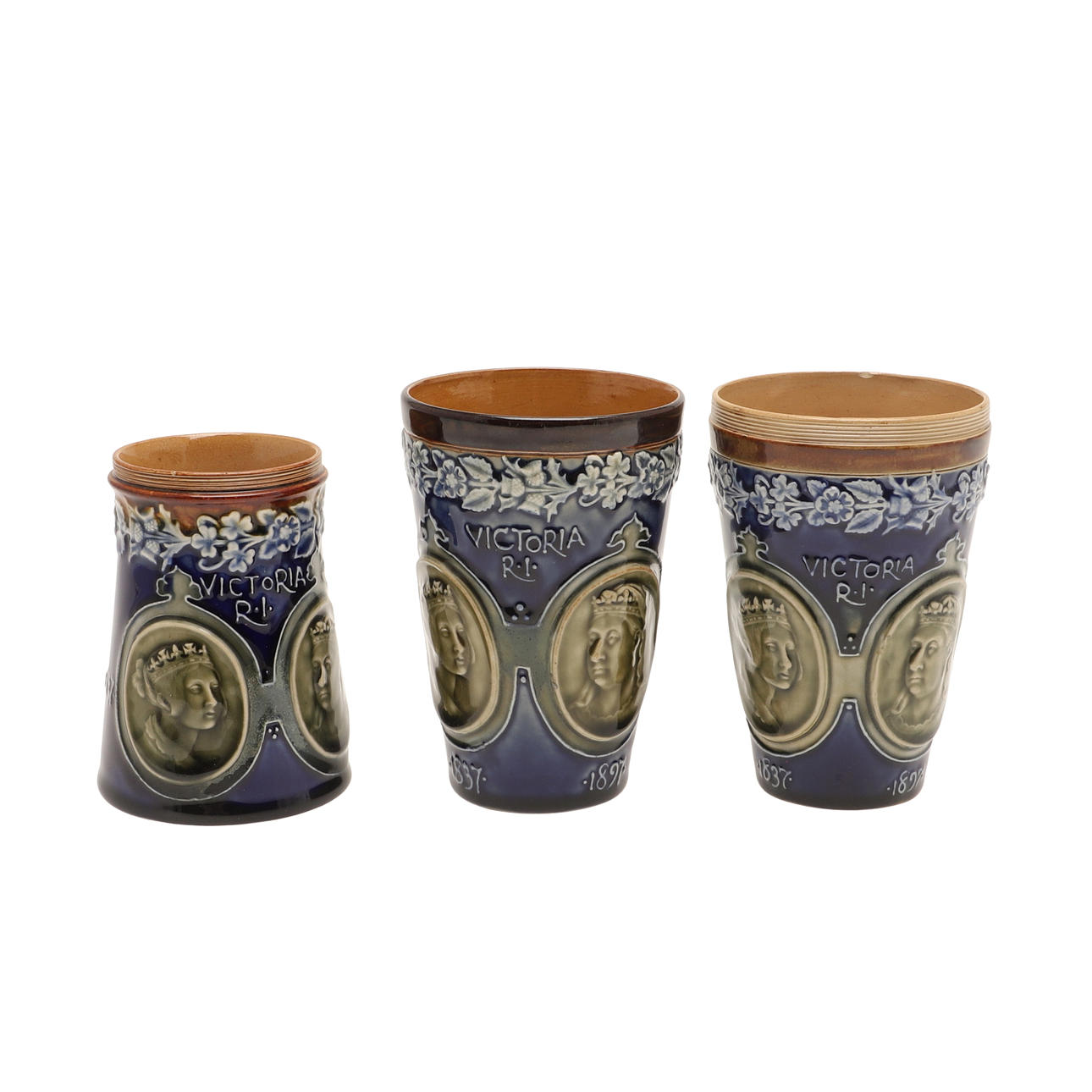 QUEEN VICTORIA - DOULTON LAMBETH COMMEMORATIVE ITEMS.