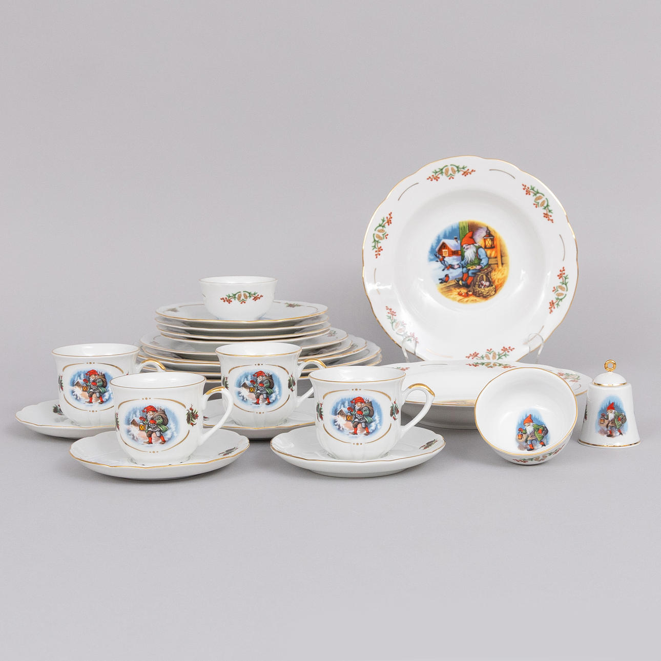 TABLEWARE, Porcelain, Old Fashioned Christmas, Lighthouse.