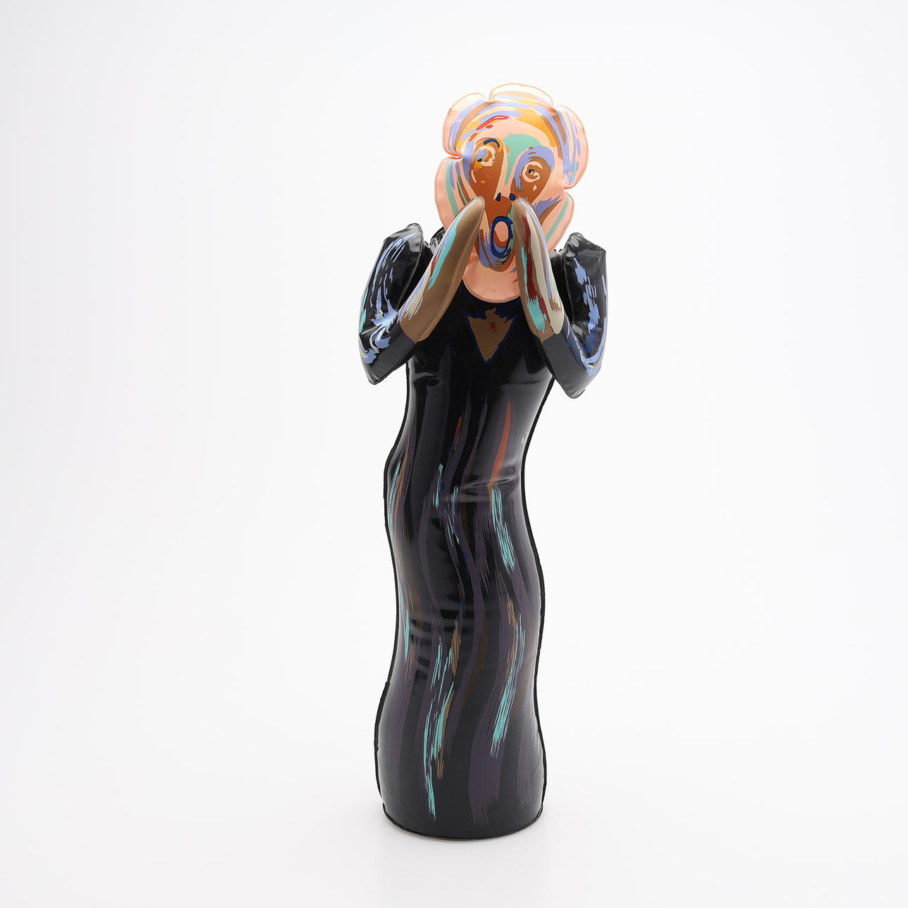 EDVARD MUNCH. “THE SCREAM”, INFLATABLE SCULPTURE, ON THE WALL ...