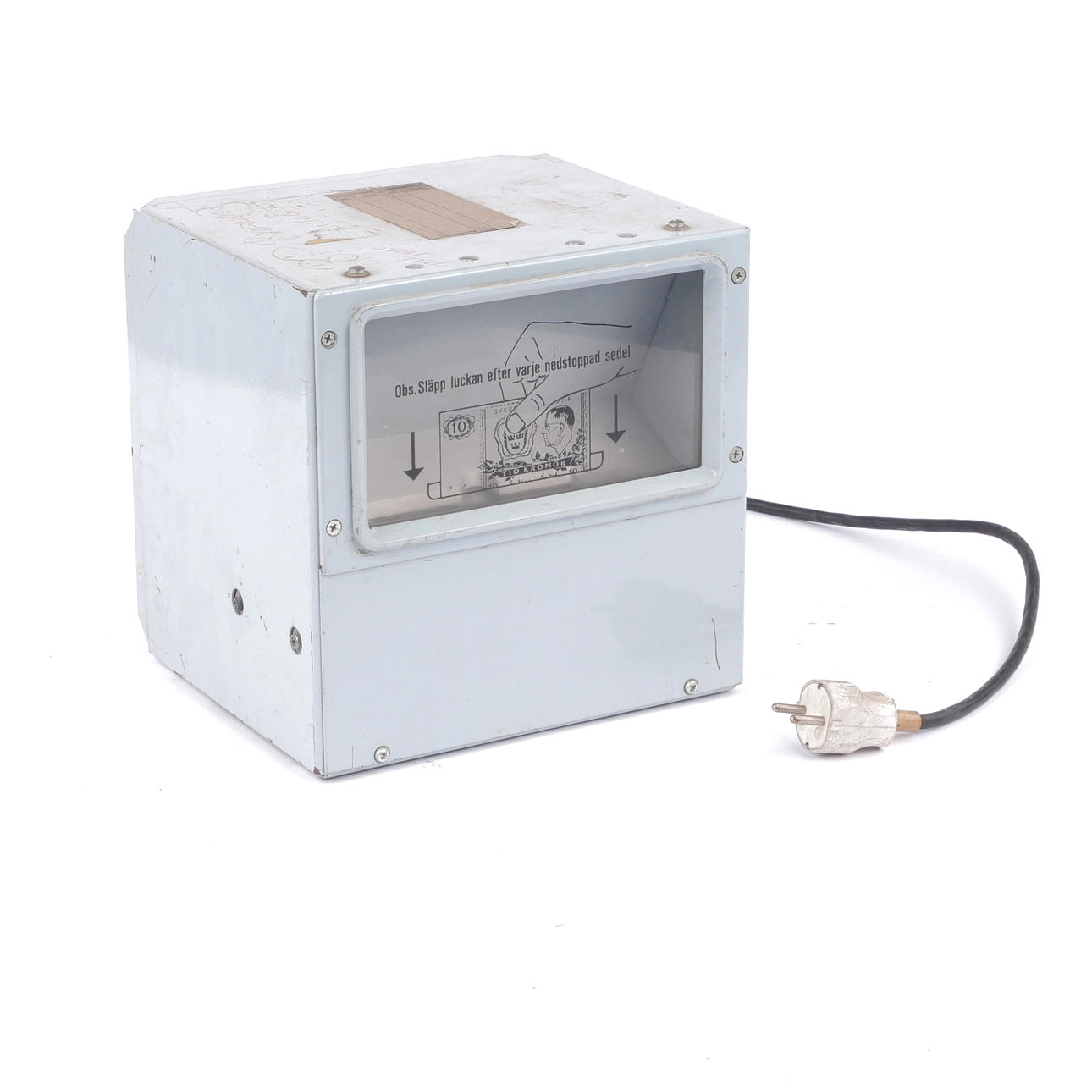 BANKNOTE DETECTOR, SEK 10, ASEA, 1960/70's.