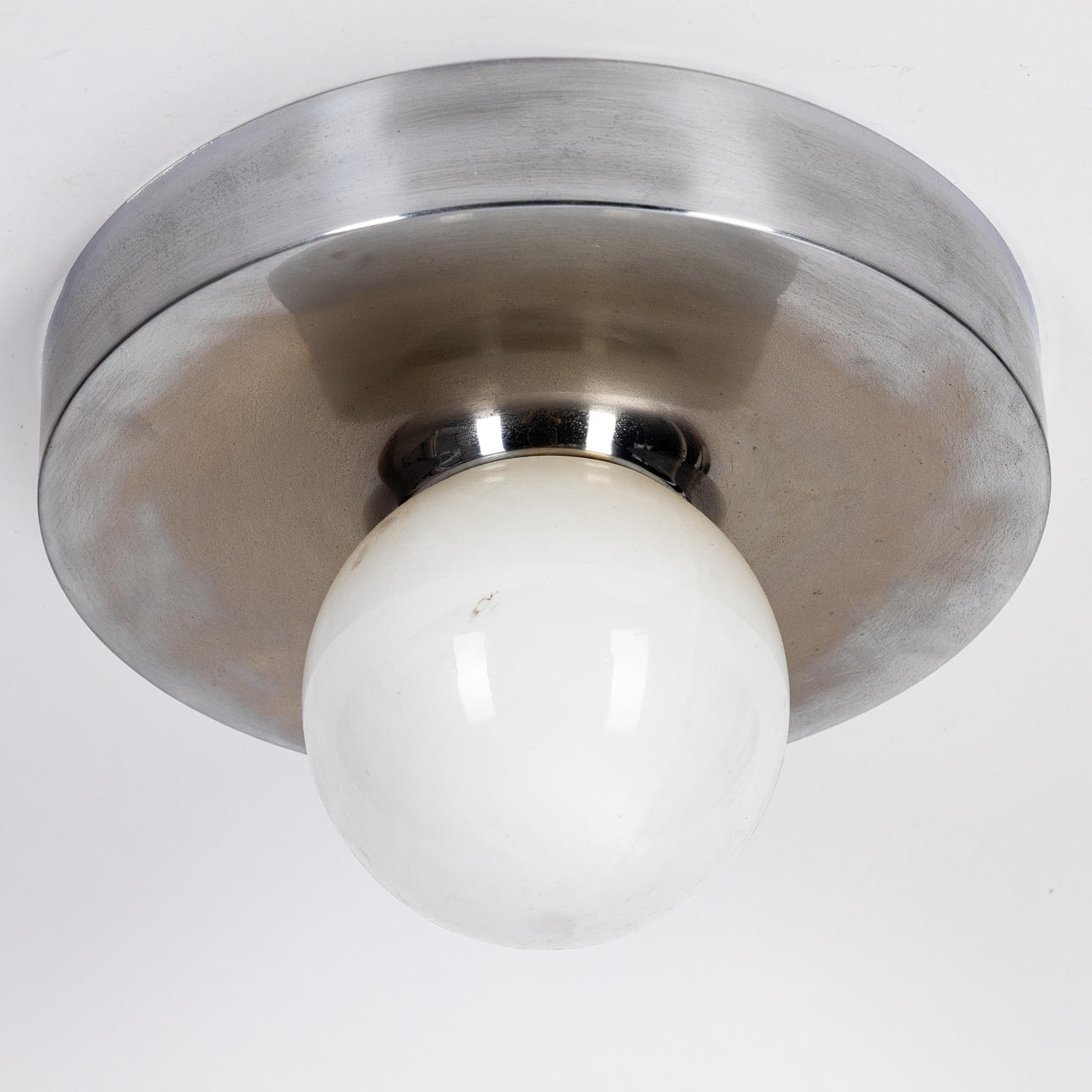 “Space Age” sphere ceiling/wall lamp, 1970s.