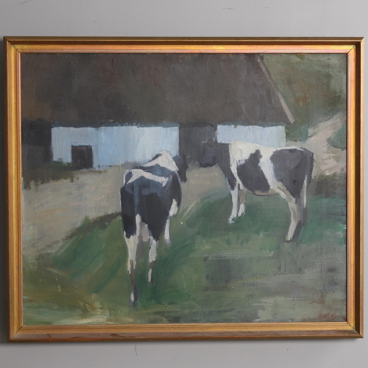 LEO REIS. OIL ON CANVAS, signed & dated -45.